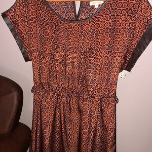 Cotton Candy Amber Brown Navy Midi Sundress